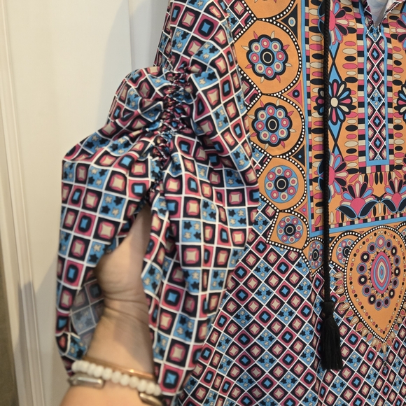 Urban Coco Boho Colorful Mini Tunic Dress - Picture 4 of 8